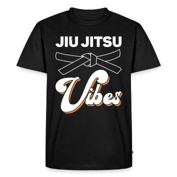 Jiu Jitsu Vibes Jujutsu Arts Martiaux Kampfkunst - T-shirt Premium bio Homme - noir - Devant - Nico (187cm)