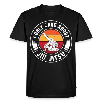 Jujutsu ne se soucie que du Jiu Jitsu Arts Martiaux MMA - T-shirt Premium bio Homme - noir - Devant - Nico (187cm)