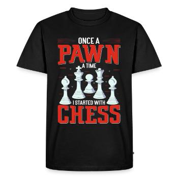 Chess Tournament Coach Chess piece Queen Chess Day - Men's Premium Organic T-Shirt - black - Front - Nico (187cm)