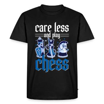 Chess Tournament Coach Chess piece Queen Chess Day - Men's Premium Organic T-Shirt - black - Front - Nico (187cm)
