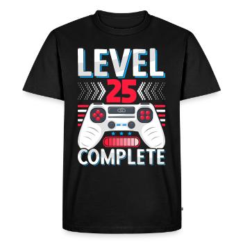 25 Cadeau d’anniversaire de mariage Homme Femme Mari Femme - T-shirt Premium bio Homme - noir - Devant - Nico (187cm)