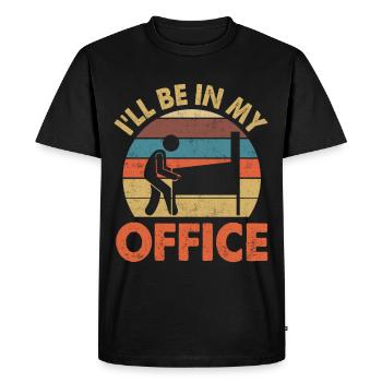 Retro Arcade Machine Game Lover Vintage Pinb - Men's Premium Organic T-Shirt - black - Front - Nico (187cm)