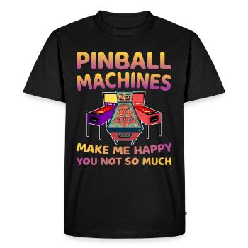 Pinball Arcade Lifestyle Vintage Retro Game Love - T-shirt Premium bio Homme - noir - Devant - Nico (187cm)