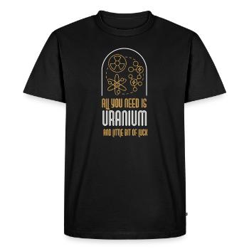 Centrale nucléaire Énergie nucléaire Energies renouvelables - T-shirt Premium bio Homme - noir - Devant - Nico (187cm)