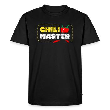 Chili Master Saveur de nourriture épicée Chili amateurs - T-shirt Premium bio Homme - noir - Devant - Nico (187cm)