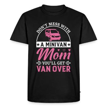 Super Maman Minivan Moms conduit Minivan Lifestyle - T-shirt Premium bio Homme - noir - Devant - Nico (187cm)