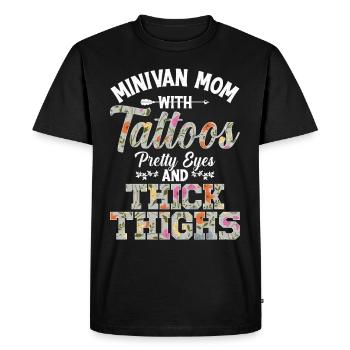 Super Mom Drives Minivan Lifestyle Minivan Moms - T-shirt Premium bio Homme - noir - Devant - Nico (187cm)