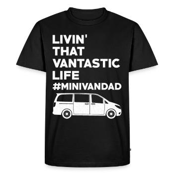 Papa conduit Minivan Papa Conduire Pappas Minivan Gesc - T-shirt Premium bio Homme - noir - Devant - Nico (187cm)