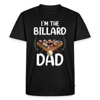I am the Billiard-Dad Billiard Pool Billiards - Men's Premium Organic T-Shirt - black - Front - Nico (187cm)