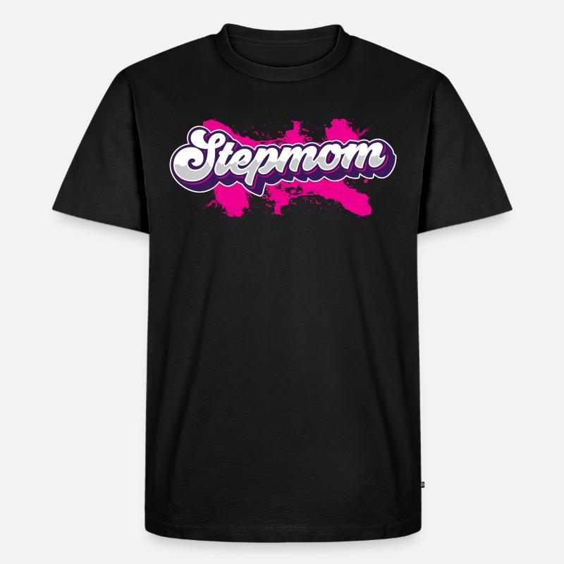 Stiefmutter Ziehmutter Pflegemutter Stepmother - Männer Premium Bio T-Shirt - Schwarz