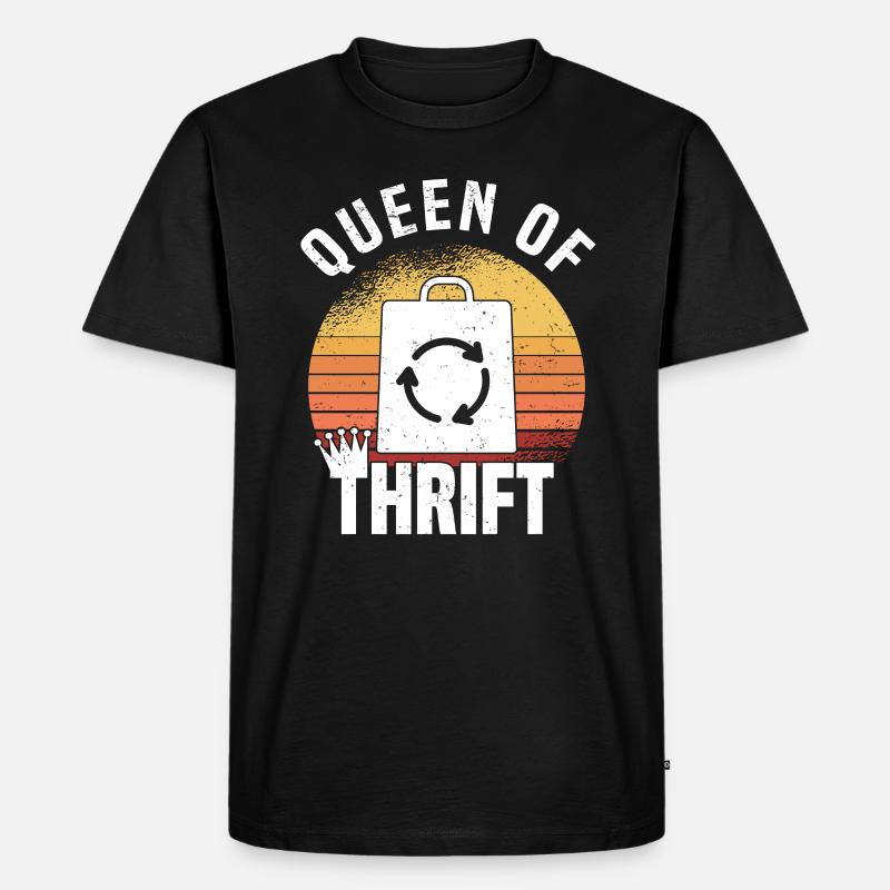 Secondhandladen Secondhand Öko Hipster Gebraucht - Männer Premium Bio T-Shirt - Schwarz