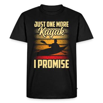 Un seul kayak de plus a promis de faire du kayak kayak - T-shirt Premium bio Homme - noir - Devant - Nico (187cm)