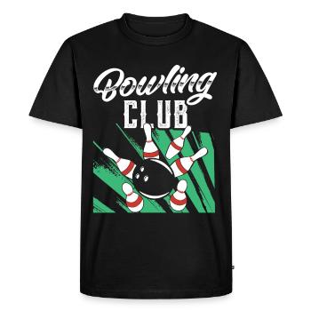 Bowling Club Hobby Mannschaft Team Bowler - T-shirt Premium bio Homme - noir - Devant - Nico (187cm)