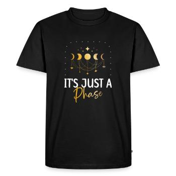 It's just a Phase Moon Lover Astronomer - Men's Premium Organic T-Shirt - black - Front - Nico (187cm)