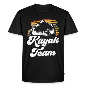 Kayak Team Kayakers Kayaking Kayaking Hobby - Men's Premium Organic T-Shirt - black - Front - Nico (187cm)