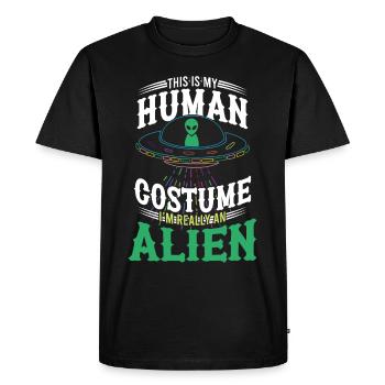 Cryptozoology Strangeology Cryptid Society - Men's Premium Organic T-Shirt - black - Front - Nico (187cm)
