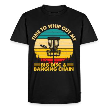 Sports Disc Throwing Game Discus Thrower Lovers Ges - Men's Premium Organic T-Shirt - black - Front - Nico (187cm)