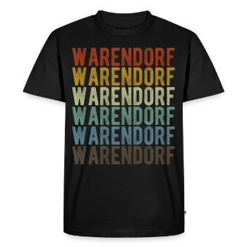 Warendorf City Retro Vintage - T-shirt Premium bio Homme - noir - Devant - Nico (187cm)