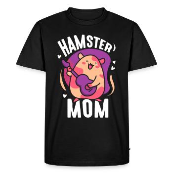 Hamster Mom Owner Cute Pet - Men's Premium Organic T-Shirt - black - Front - Nico (187cm)