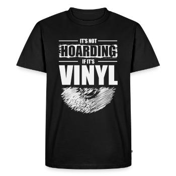 Ce n’est pas de la thésaurisation quand il s’agit d’audiophiles. - T-shirt Premium bio Homme - noir - Devant - Nico (187cm)