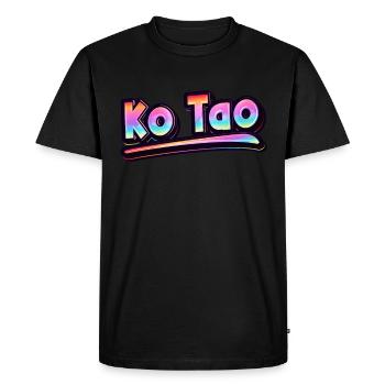 Vintage Thaïlande Vacances Asie Thai Ko Tao - T-shirt Premium bio Homme - noir - Devant - Nico (187cm)