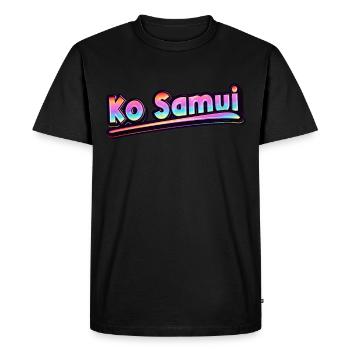 Vintage Thaïlande Vacances Asie Thaï Ko Samui - T-shirt Premium bio Homme - noir - Devant - Nico (187cm)