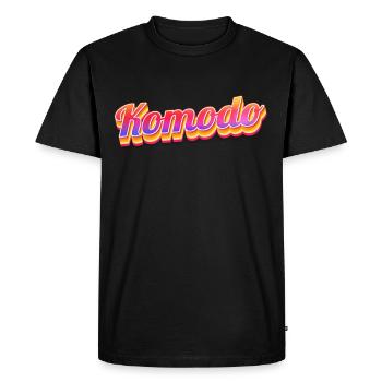 Vintage Indonésie Holiday Travel Asia Komodo - T-shirt Premium bio Homme - noir - Devant - Nico (187cm)