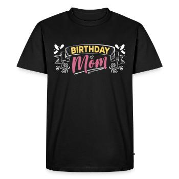 Anniversaire Mama Mami Mother Party - T-shirt Premium bio Homme - noir - Devant - Nico (187cm)
