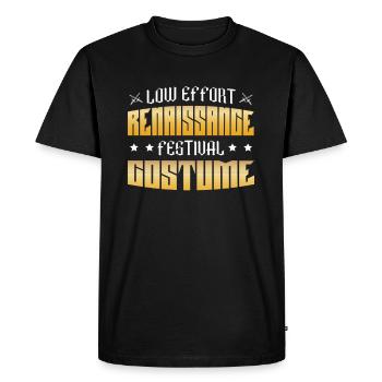 Renaissance festive costumes - Men's Premium Organic T-Shirt - black - Front - Nico (187cm)