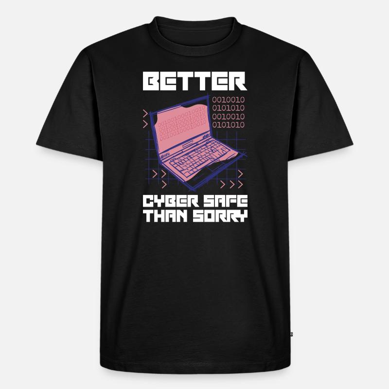 Hacker Programmer Developer Computer Science - Men's Premium Organic T-Shirt - black
