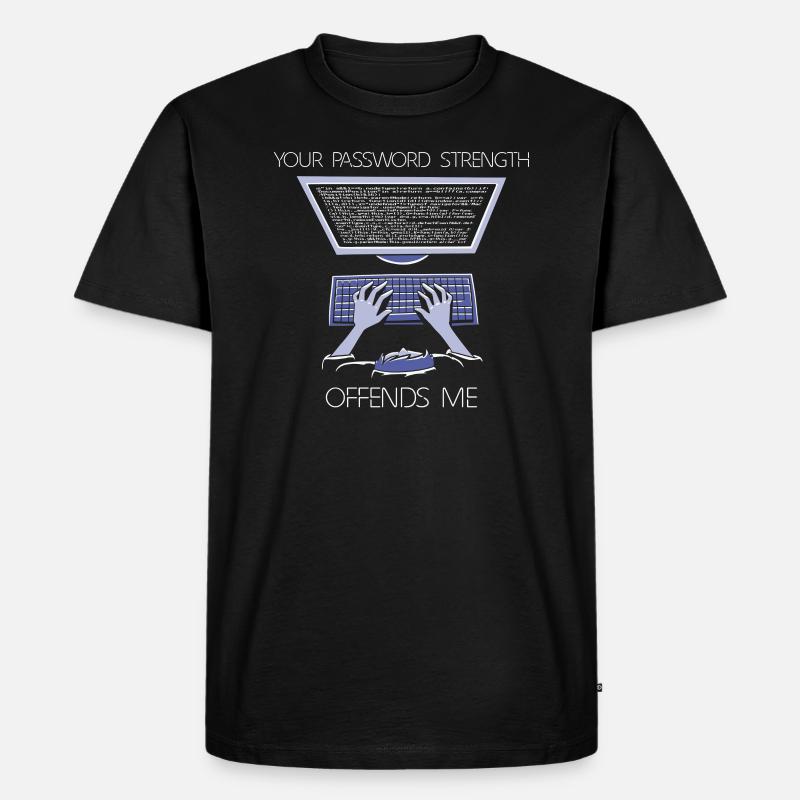 Hacker Programmeur Développeur Informatique - T-shirt Premium bio Homme - noir