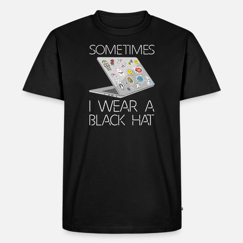 Hacker Programmeur Développeur Informatique - T-shirt Premium bio Homme - noir