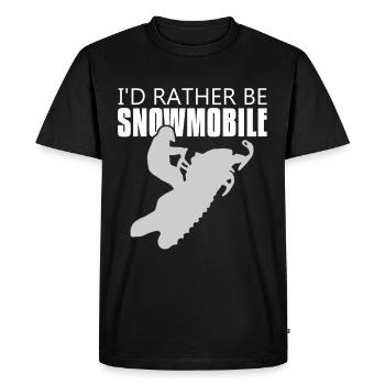 I would rather - Men's Premium Organic T-Shirt - black - Front - Nico (187cm)