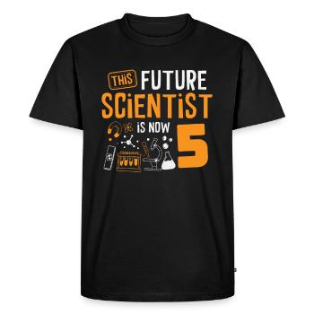 Ce futur scientifique célèbre maintenant - T-shirt Premium bio Homme - noir - Devant - Nico (187cm)