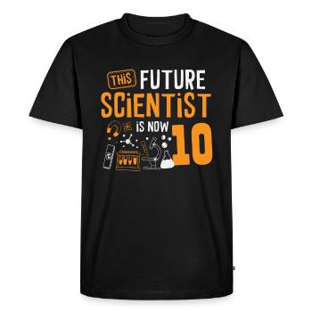 Ce futur scientifique célèbre maintenant - T-shirt Premium bio Homme - noir - Devant - Nico (187cm)