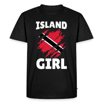 Island Trini Girls Tobago Trinidad Trinidad - T-shirt Premium bio Homme - noir - Devant - Nico (187cm)