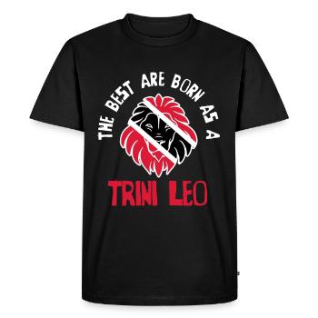 Pays du drapeau Trini Leo Tobago Trinidad Trinidad - T-shirt Premium bio Homme - noir - Devant - Nico (187cm)