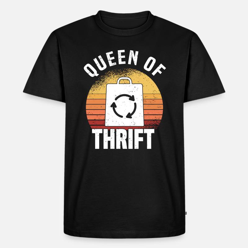 Secondhandladen Secondhand Öko Hipster Gebraucht - Männer Premium Bio T-Shirt - Schwarz