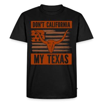 Californie Texas Texan Pride Dictons texans - T-shirt Premium bio Homme - noir - Devant - Nico (187cm)