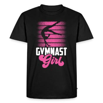 Gymnaste Gymnaste Filles Gymnastique Gymnastique - T-shirt Premium bio Homme - noir - Devant - Nico (187cm)