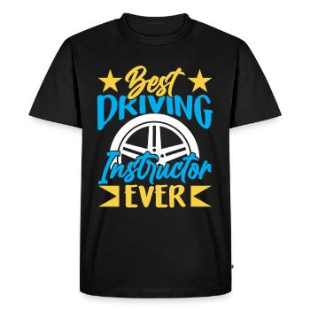 Meilleur moniteur de conduite de tous les temps école de conduite - T-shirt Premium bio Homme - noir - Devant - Nico (187cm)