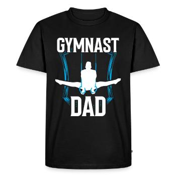 Gymnaste père gymnaste amoureux gymnastique gymnastique gymnastique - T-shirt Premium bio Homme - noir - Devant - Nico (187cm)