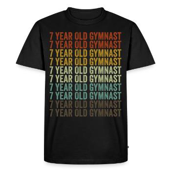 7 year old gymnast 7 year old gymnast Gymnasti - Men's Premium Organic T-Shirt - black - Front - Nico (187cm)