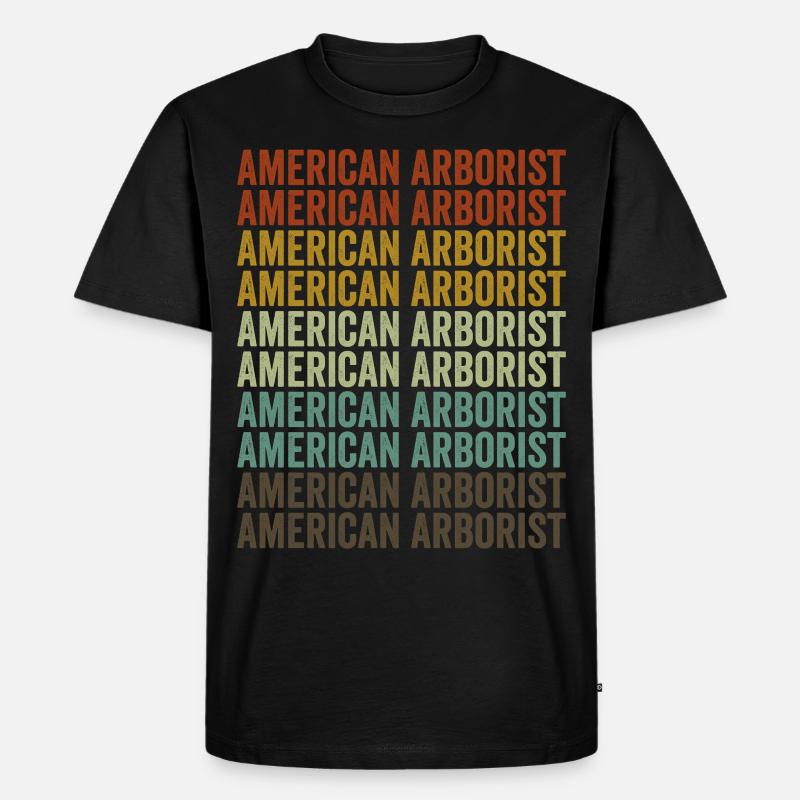 Amerikanischer Baumpfleger Baumpfleger Baumpfleger - Männer Premium Bio T-Shirt - Schwarz