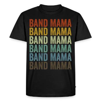 Band Mama Saxophone Mama - Men's Premium Organic T-Shirt - black - Front - Nico (187cm)