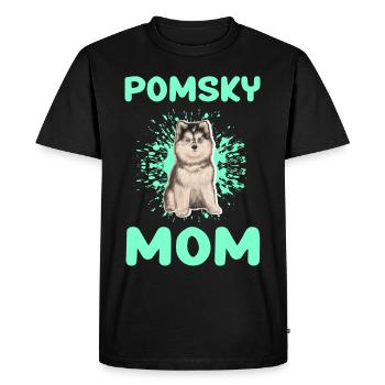 Pomsky Maman Chien Pomskies Chien Propriétaire Cadeau - T-shirt Premium bio Homme - noir - Devant - Nico (187cm)