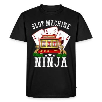 Casino Gambling Slot Machine à sous Jeu de cartes - T-shirt Premium bio Homme - noir - Devant - Nico (187cm)