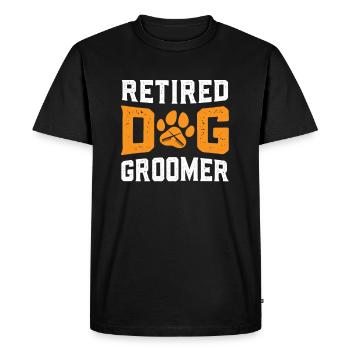 Coiffeur de chien Artiste de fourrure Fête de retraite à - T-shirt Premium bio Homme - noir - Devant - Nico (187cm)