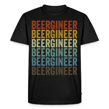 Beer Brewers Craft Beer Lovers Beer Breweries Hei - Men's Premium Organic T-Shirt - black - Front - Nico (187cm)