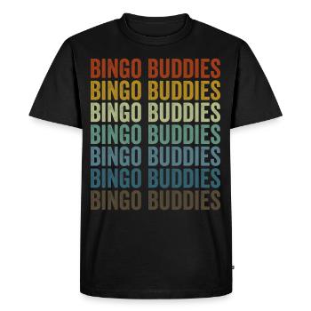 Bingo Buddies Bingo Players Bingo Buddies - Men's Premium Organic T-Shirt - black - Front - Nico (187cm)